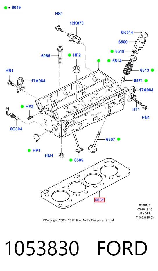 Прокладка ГБЦ Ford Mondeo II седан (BFP) (1996 - 2000) цена, от 41.25 USD