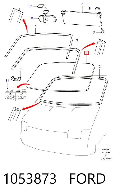 Автостекло на Ford Transit IV E