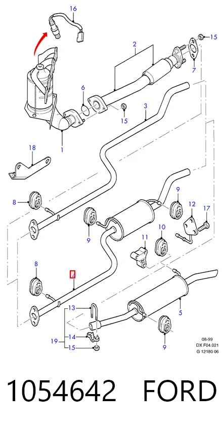 Центральная часть глушителя 8178 Polmostrow