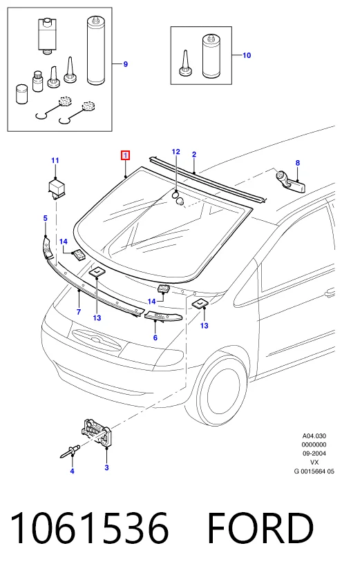  Лобовое стекло Ford Galaxy 