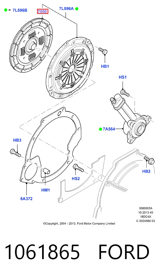 Диск сцепления ведомый на Ford Focus I DFW