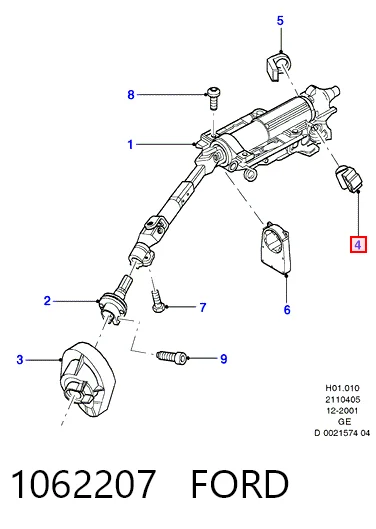 1062207 Ford Контакты замка зажигания