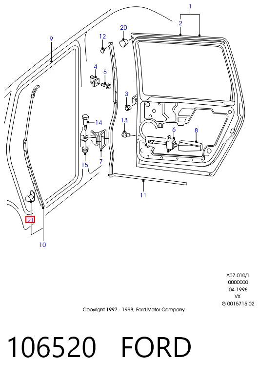 90579619 Peugeot/Citroen Пистон (клип) крепления обшивки двери