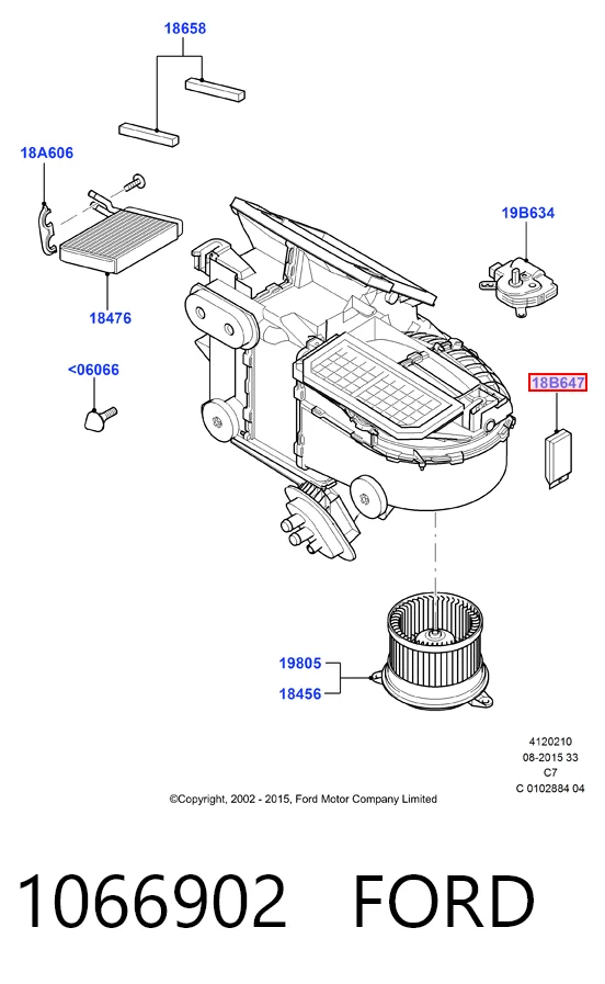 1066902 Ford Реле печки