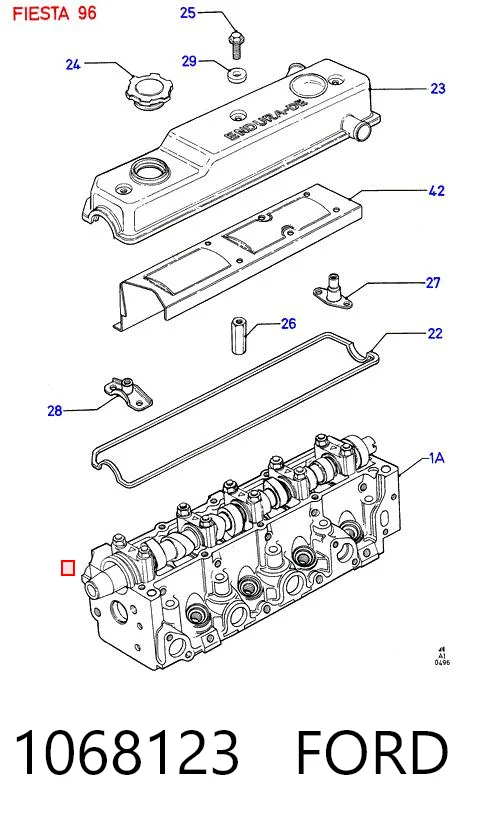 1068123 Ford Прокладка головки блока