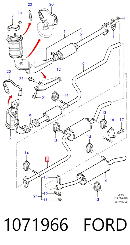 Средний глушитель Polmostrow 8178