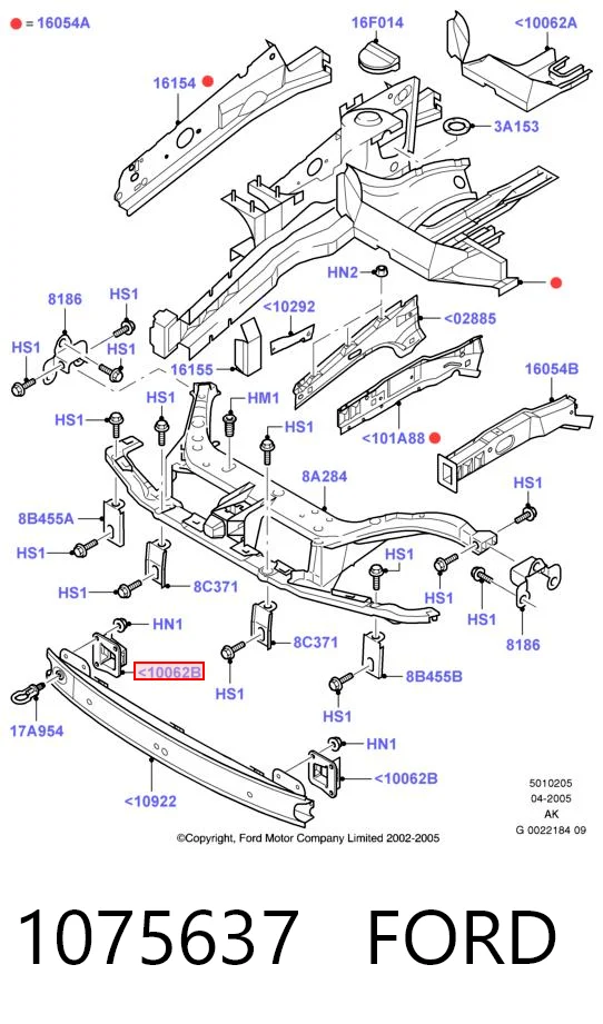 Кронштейн усилителя переднего бампера Signeda FD04058L цена, от 2.53 USD