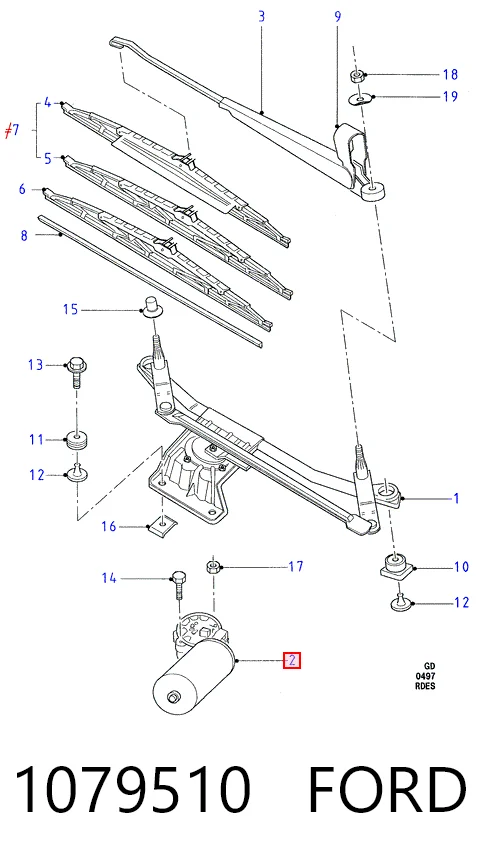 Мотор дворников 3248SWP2 Polcar