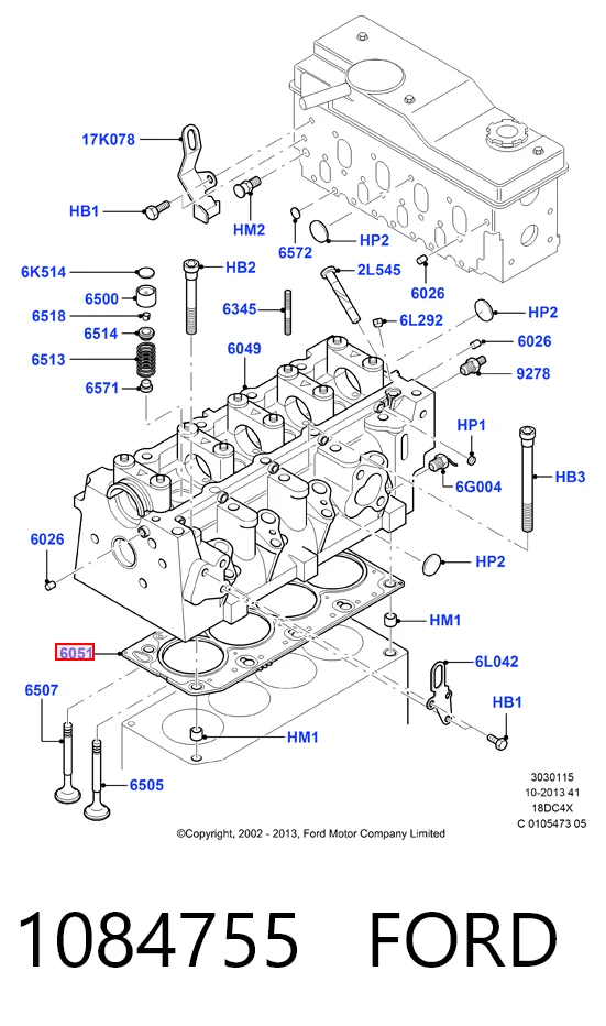 Прокладка ГБЦ Peugeot Expert бортовая платформа (VF3) (2007 - 2016) цена, от 28.20 USD