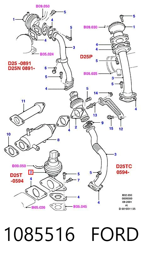 Приборы управления системы рециркуляции Ford Transit IV фургон (E) (1994 - 2000) цена, от 59.66 USD