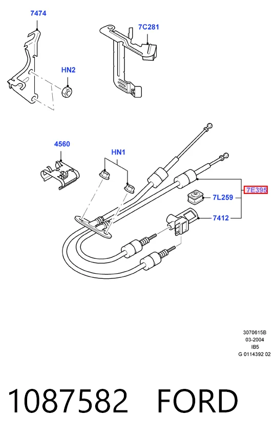 Трос КПП Ford Focus I седан (DFW) (1999 - 2005) цена, от 58.88 USD