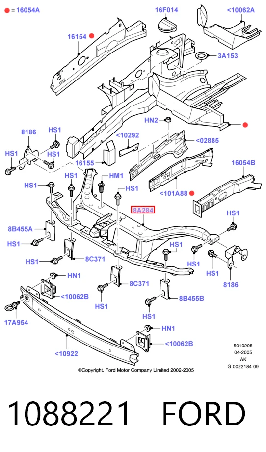  Рамка радиатора Ford Focus 1