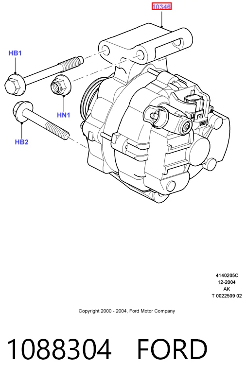  Генератор Ford Fiesta 