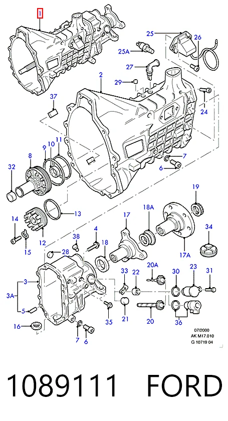 КПП в сборе (механическая коробка передач) Ford Transit 4 E