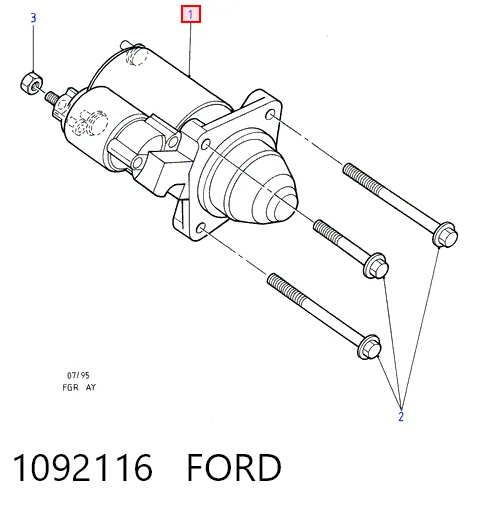 1092116 Ford Стартер автомобиля