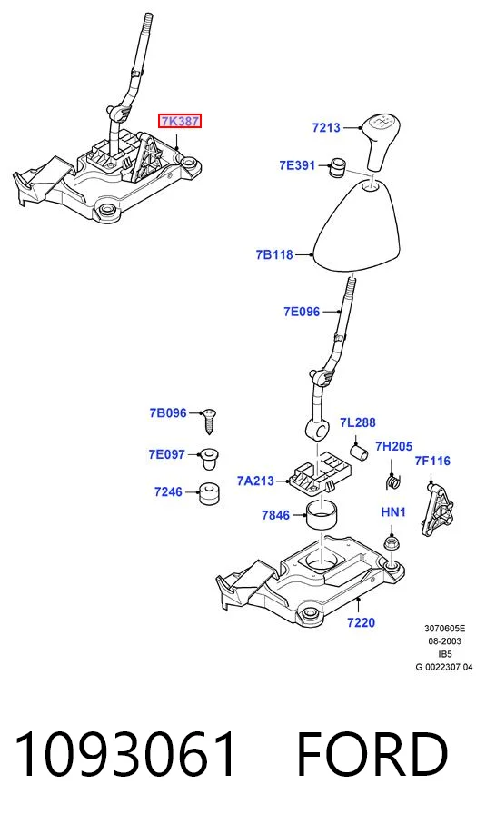 Механизм переключения передач Ford Focus I седан (DFW) (1999 - 2005) цена, от 169.46 USD