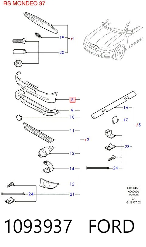 FD04103BA TYG Бампер передний в сборе