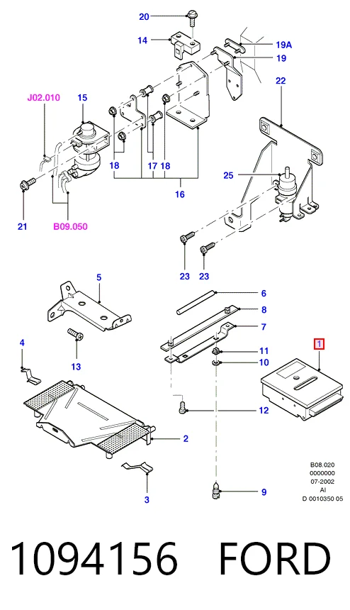 Купить 98VB9J464ZE Ford 