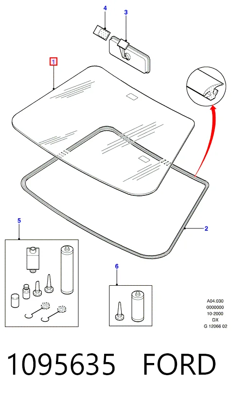 Лобовое стекло 1137747 Mazda