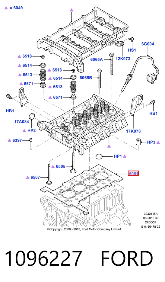 Прокладка ГБЦ Land Rover LR004418 цена, от 34.84 USD