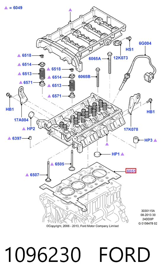 Купить LR004420 Land Rover Прокладка ГБЦ