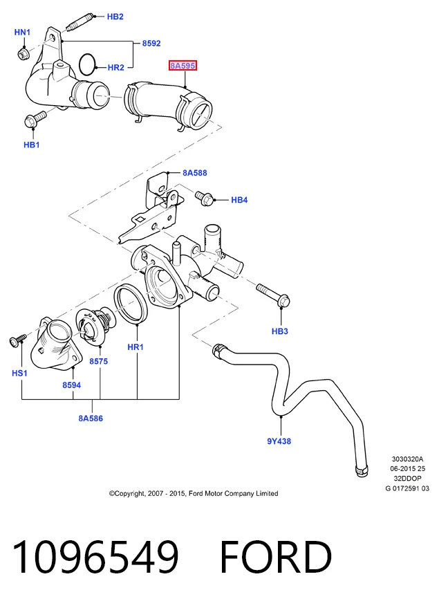 Шланг/патрубок системы охлаждения Ford Transit VI фургон (V347/8) (2006 - 2014) цена, от 4.66 USD
