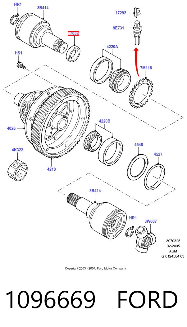 Сальник полуоси 45902 SKT