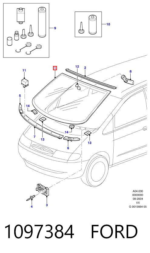 Автостекло на Ford Galaxy I VX WGR