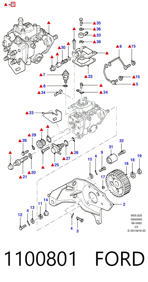 1100801 Ford Насос топливный высокого давления (ТНВД)