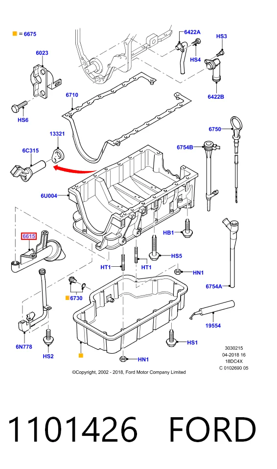 Маслоприемник (маслоулавливатель) Ford Connect фургон (TC7) (2002 - 2013) цена, от 10.14 USD