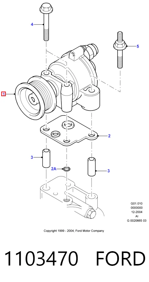 1103470 Ford Механический вакуумный насос