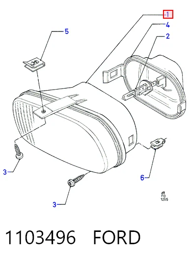 Противотуманная фара левая на Ford Mondeo II BFP
