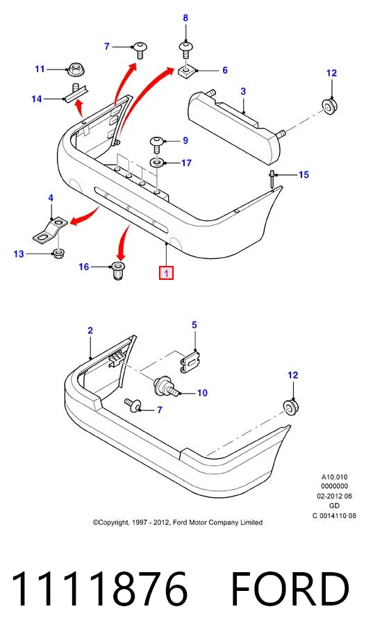 Бампер задний TYG HFFD1105700 цена, от 45.05 USD