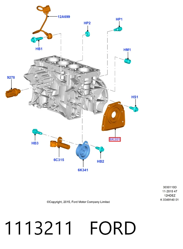Сальник коленвала задний Ford Focus I седан (DFW) (1999 - 2005) цена, от 23.40 USD