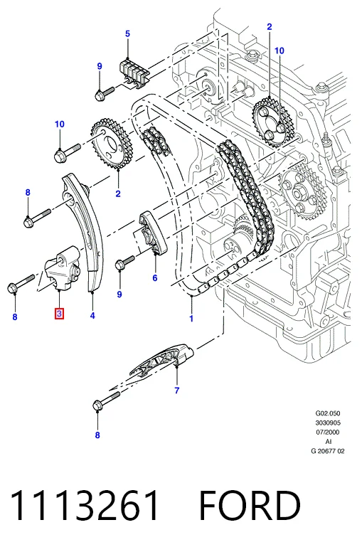 ACR372 Acar Гидронатяжитель цепи