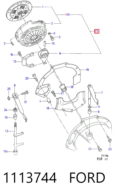 Сцепление в сборе на Ford Escort VII GAL, AAL, ABL
