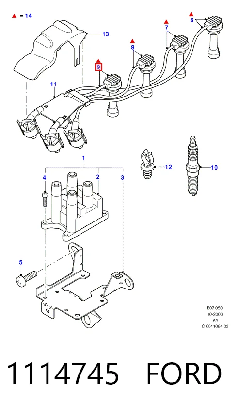Высоковольтные провода 33700A80D02000 General Motors