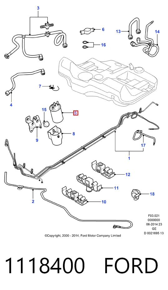 1118400 Ford Фильтр топлива
