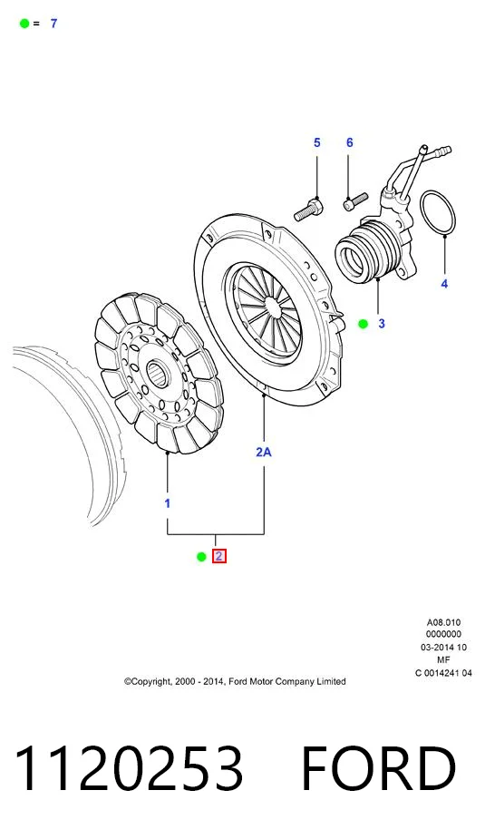 1120253 Ford Сцепление в сборе