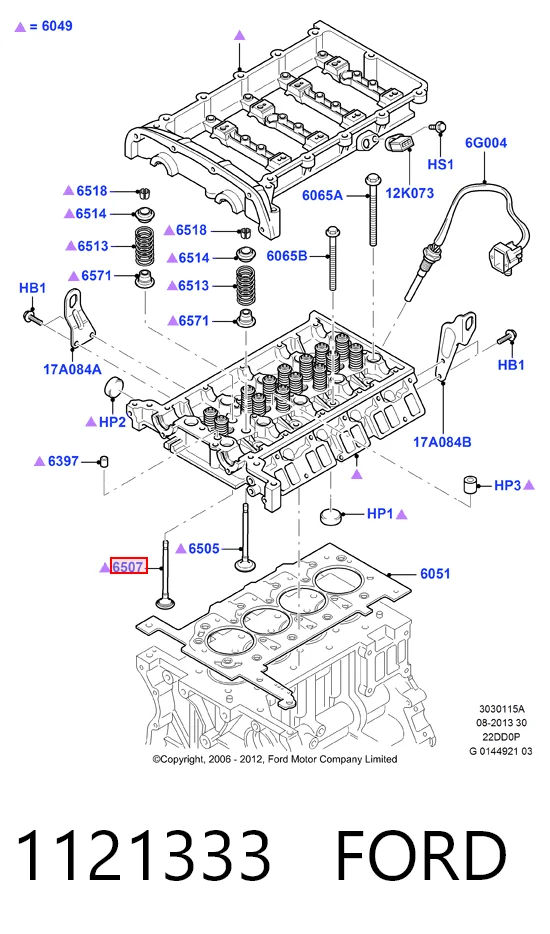 LR004429 Land Rover Впускной клапан