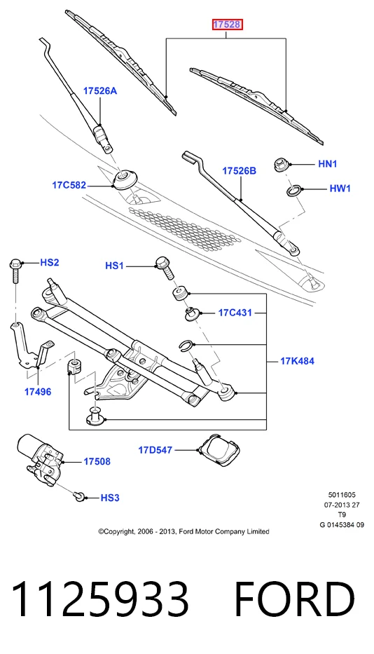 Щетки лобового стекла на Ford Transit V V184/5