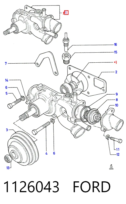 Купить FP7162 TRW Насос охлаждения