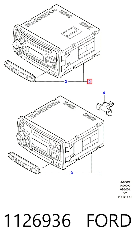 Радиоприемник на Ford Galaxy I VY WGR
