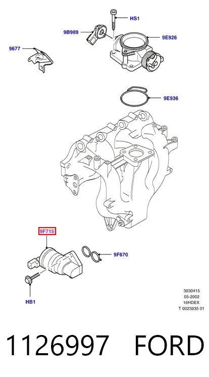 1126997 Ford Датчик холостого хода