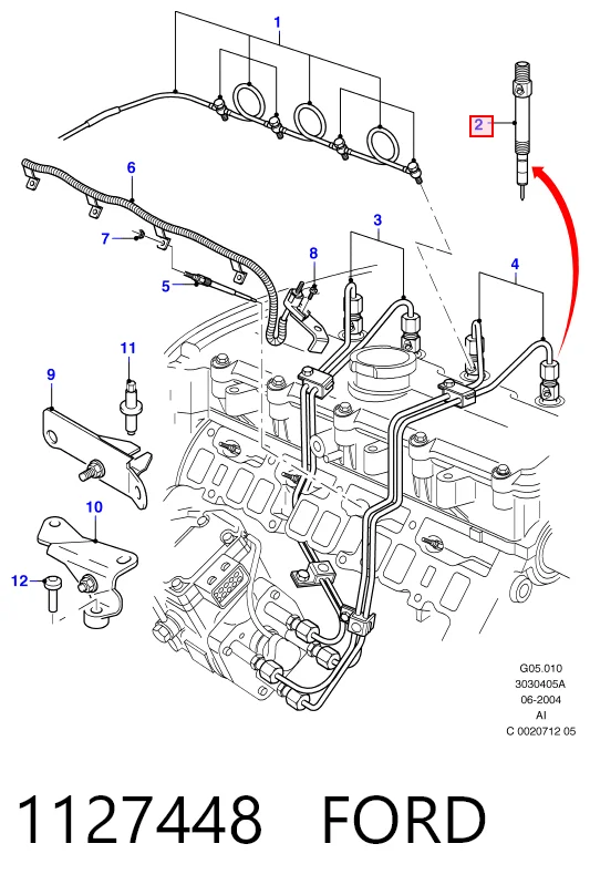 XS7Q9K546BG Delphi Топливные форсунки