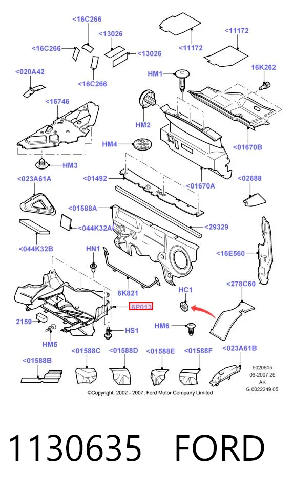 Защита двигателя, поддона (моторного отсека) Ford Focus 1 DFW