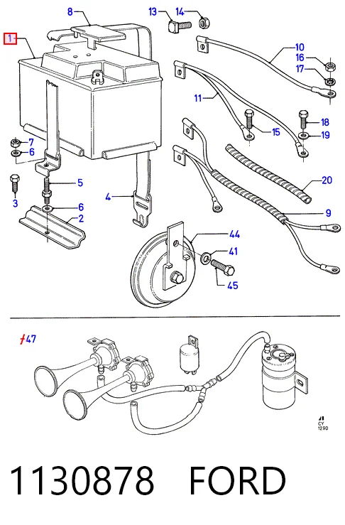 1130878 Ford Аккумуляторная батарея