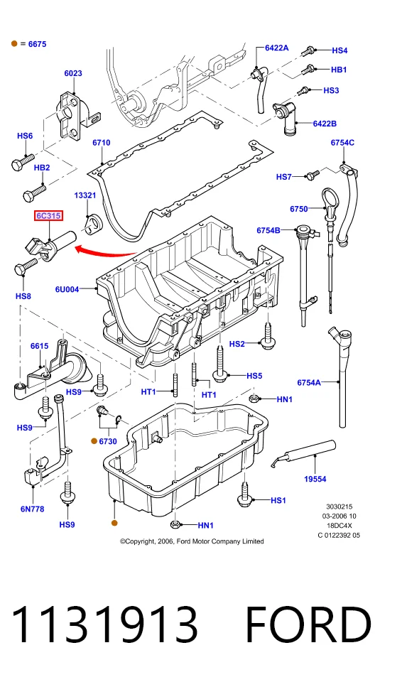 1131913 Ford ДПКВ