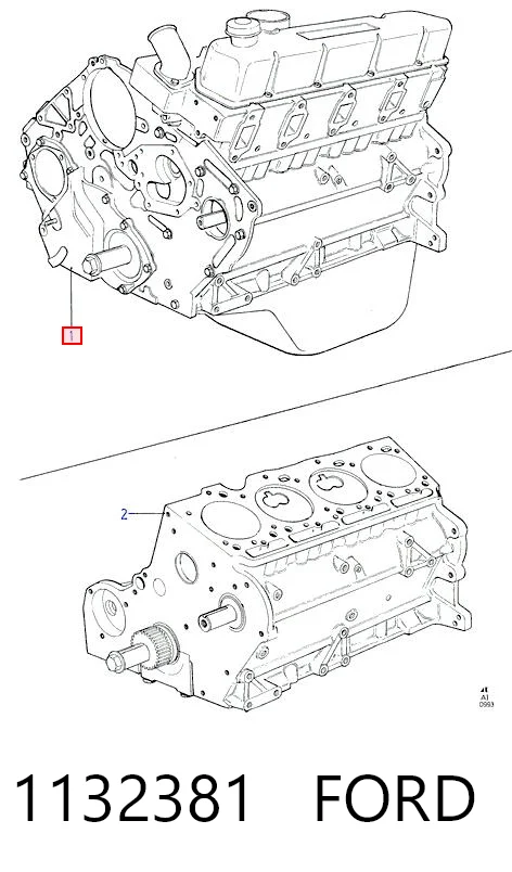 1132381 Ford Мотор в сборе