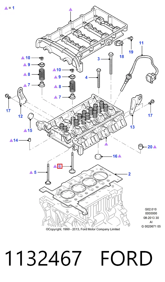 LR004401 Land Rover Выхлопной клапан